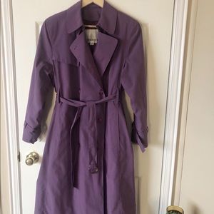✿ London Fog Purple Trench Coat Size 12P